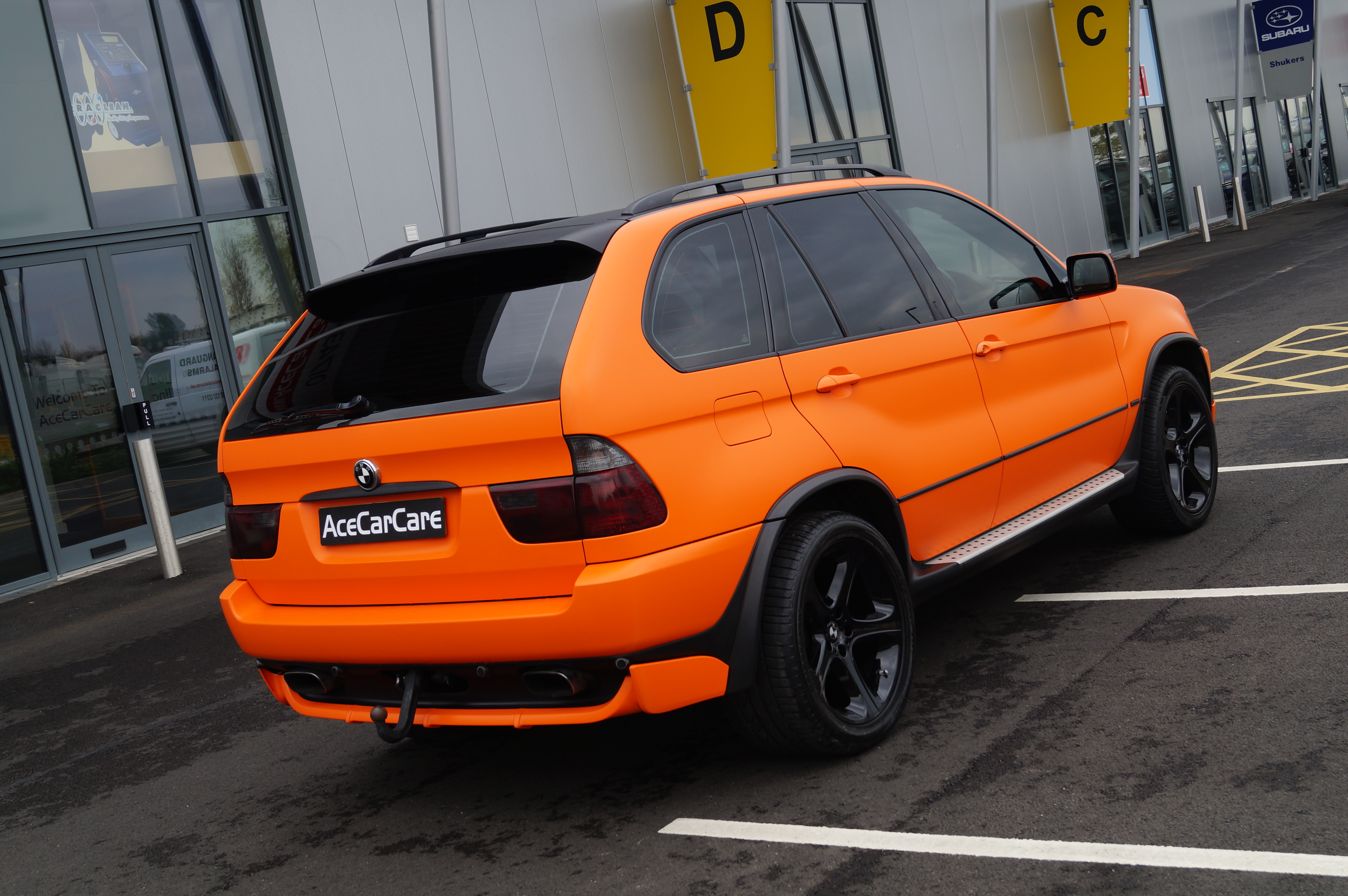 BMW X5 Matt Orange Vehicle Wrapping - Ace Car Care